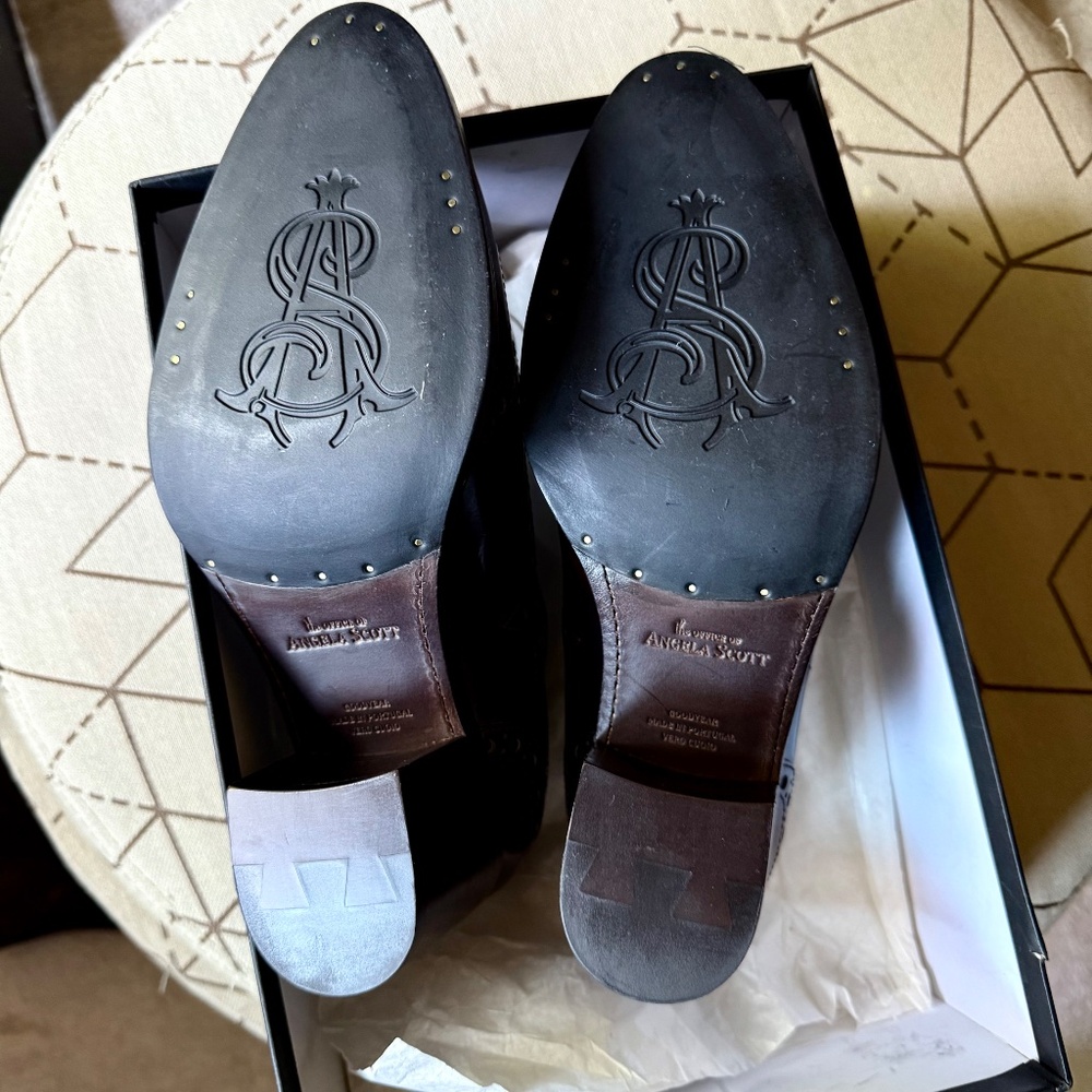 NIB The Office of Angela Scott Mrs. Doubt Colorblock Brogue Oxford- Size 37.5 - Picture 9 of 13